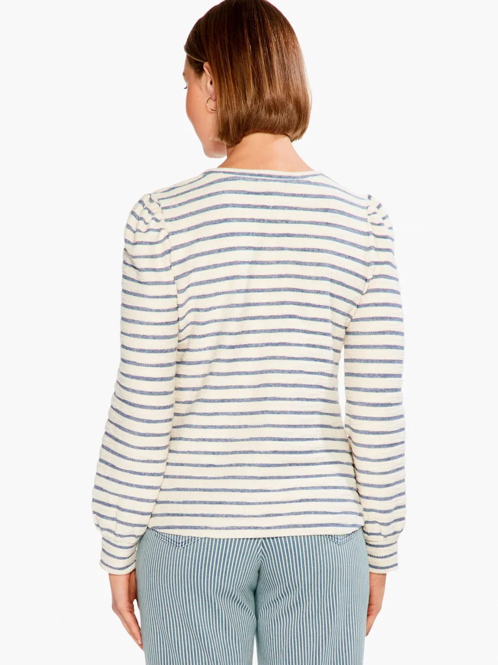 Store NIC+ZOE Striped Oceanus Top Blue Multi