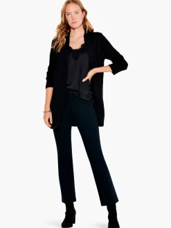 Clearance NIC+ZOE Subtle Stitch Cardigan Black Onyx