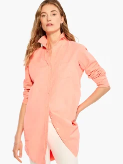 Discount NIC+ZOE Summer Day Shirt Electric Coral