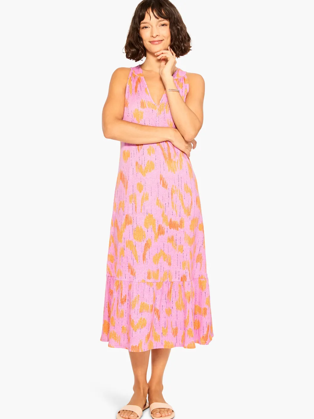 Best NIC+ZOE Summer Heat Dress Pink Multi