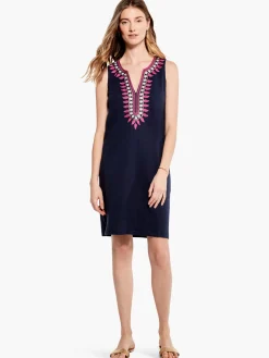 Best NIC+ZOE Summer Retreat Dress Indigo Multi