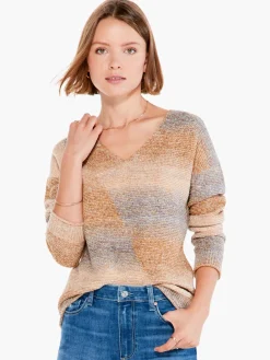 Fashion NIC+ZOE Sunset Mix Sweater Neutral Mix