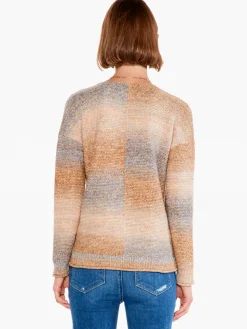 Fashion NIC+ZOE Sunset Mix Sweater Neutral Mix