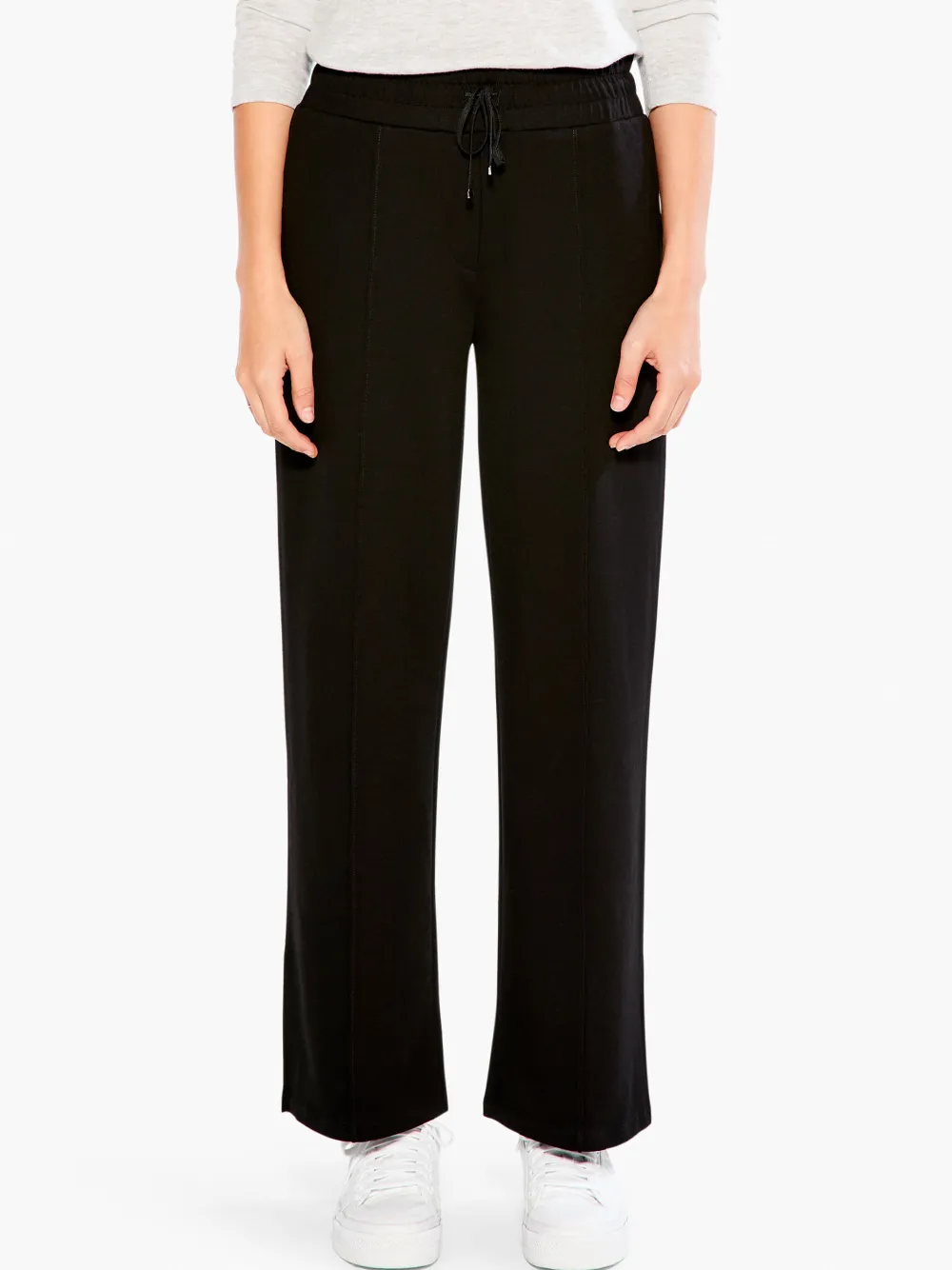 New NIC+ZOE Supersoft Wide-Leg Trouser Black Onyx