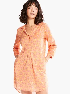 Online NIC+ZOE Swan Rays Dress Orange Multi