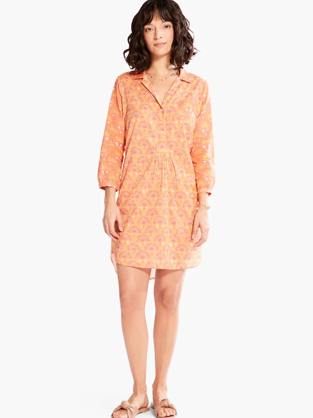 Online NIC+ZOE Swan Rays Dress Orange Multi