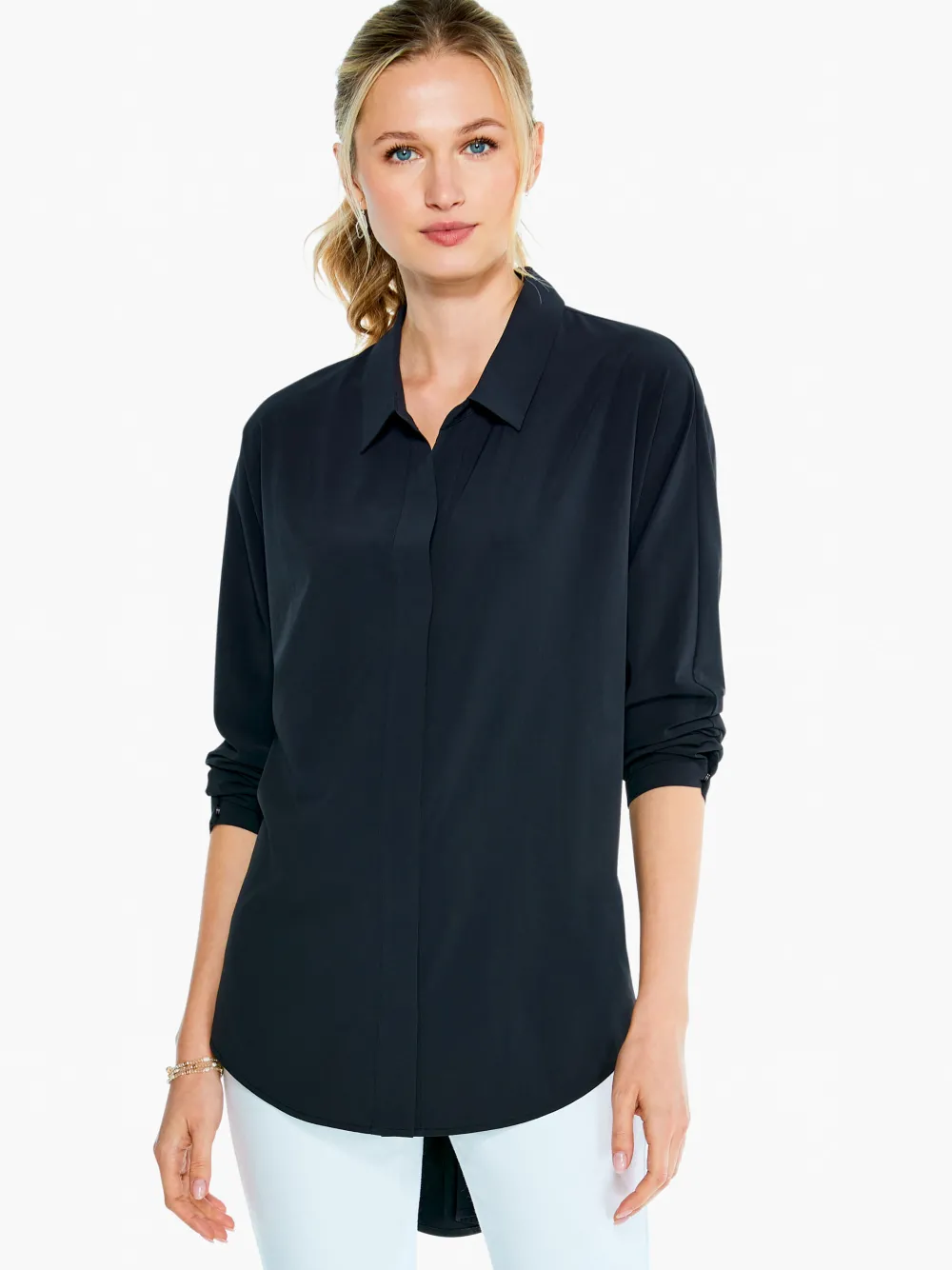 Hot NIC+ZOE Tech Stretch Shirt Black Onyx