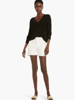 Store NIC+ZOE Textural V-Neck Summer Sweater Black Onyx