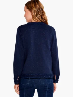 Cheap NIC+ZOE Trimmings Knit Jacket Dark Indigo