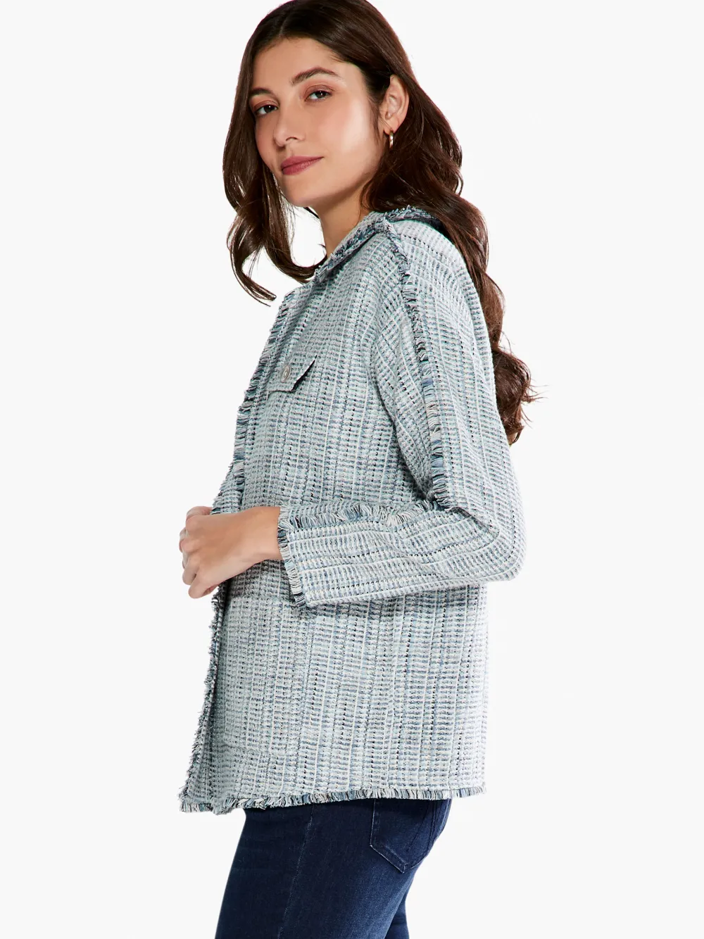 Best NIC+ZOE Vapor Blues Jacket Blue Multi