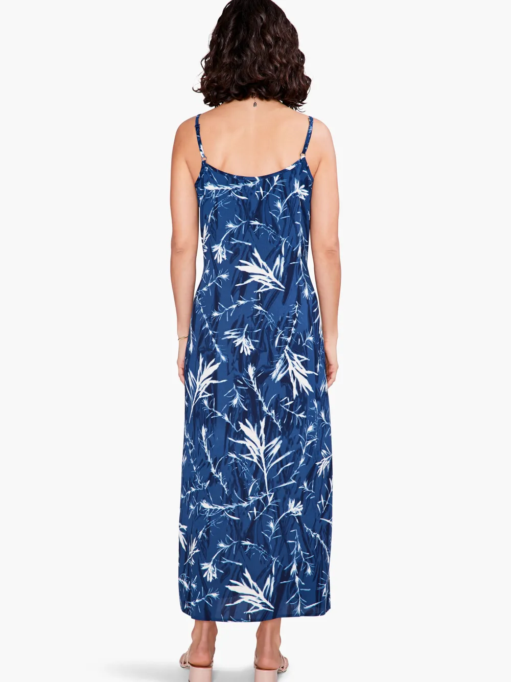 Shop NIC+ZOE Vintage Botanical Slip Dress Blue Multi