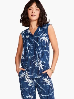 Shop NIC+ZOE Vintage Botanical Tank Blue Multi