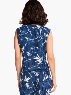 Shop NIC+ZOE Vintage Botanical Tank Blue Multi