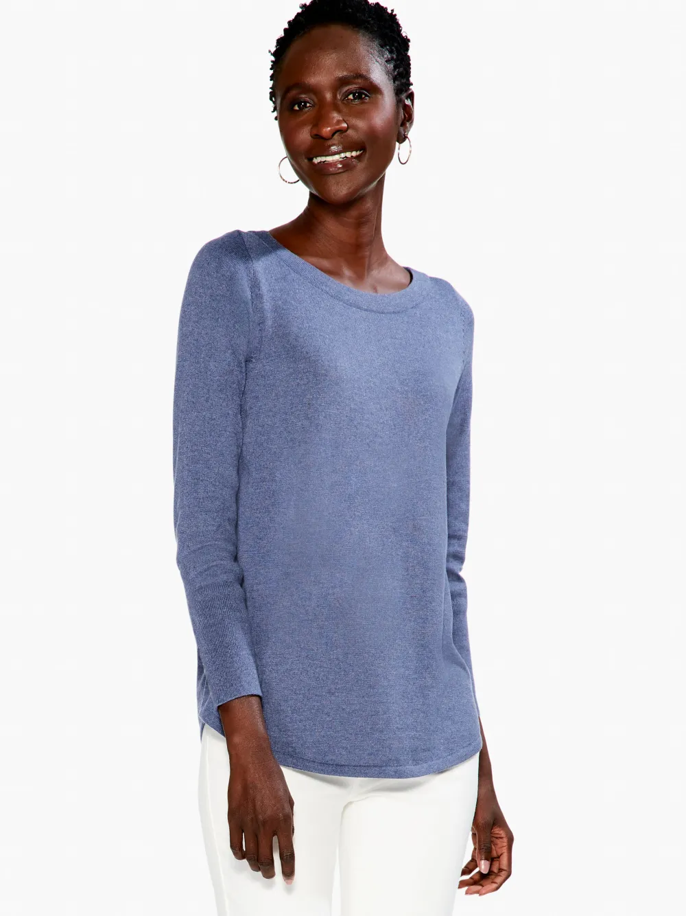 Best Sale NIC+ZOE Vital Boatneck Sweater Harbor Blue