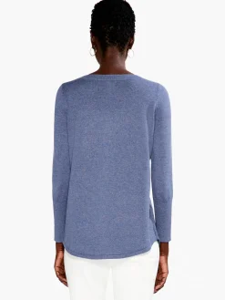Best Sale NIC+ZOE Vital Boatneck Sweater Harbor Blue