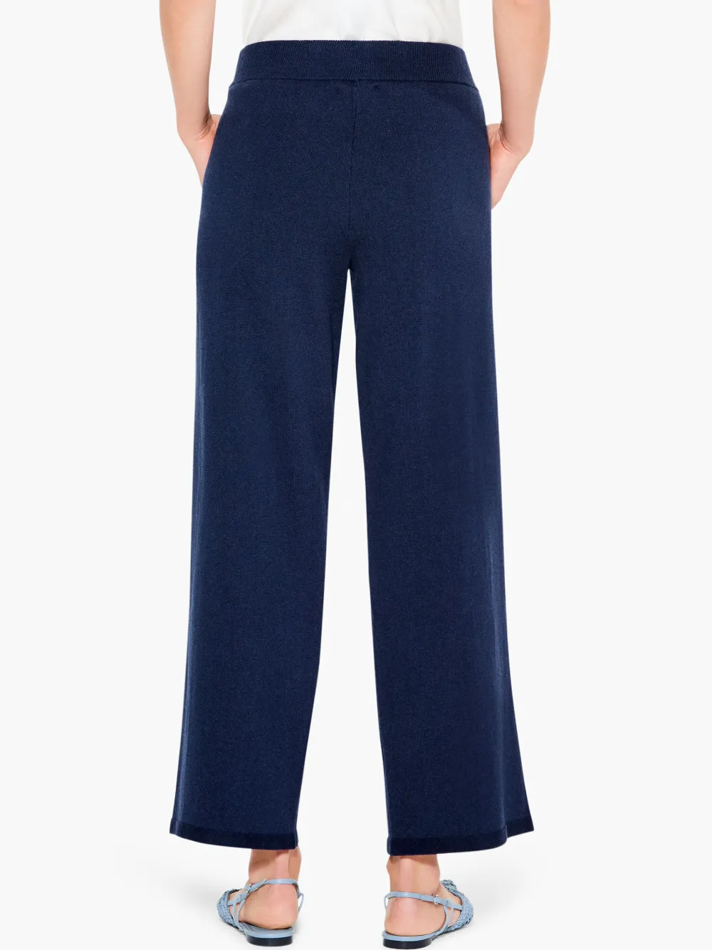 Outlet NIC+ZOE Vital Knit Wide-Leg Pant Dark Indigo