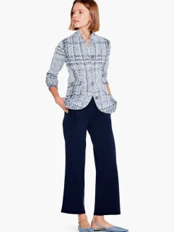 Outlet NIC+ZOE Vital Knit Wide-Leg Pant Dark Indigo