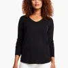 Flash Sale NIC+ZOE Vital V Neck Sweater Black Onyx