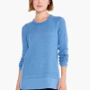 Online NIC+ZOE Waffle Vital Crew Neck Sweater Bayside