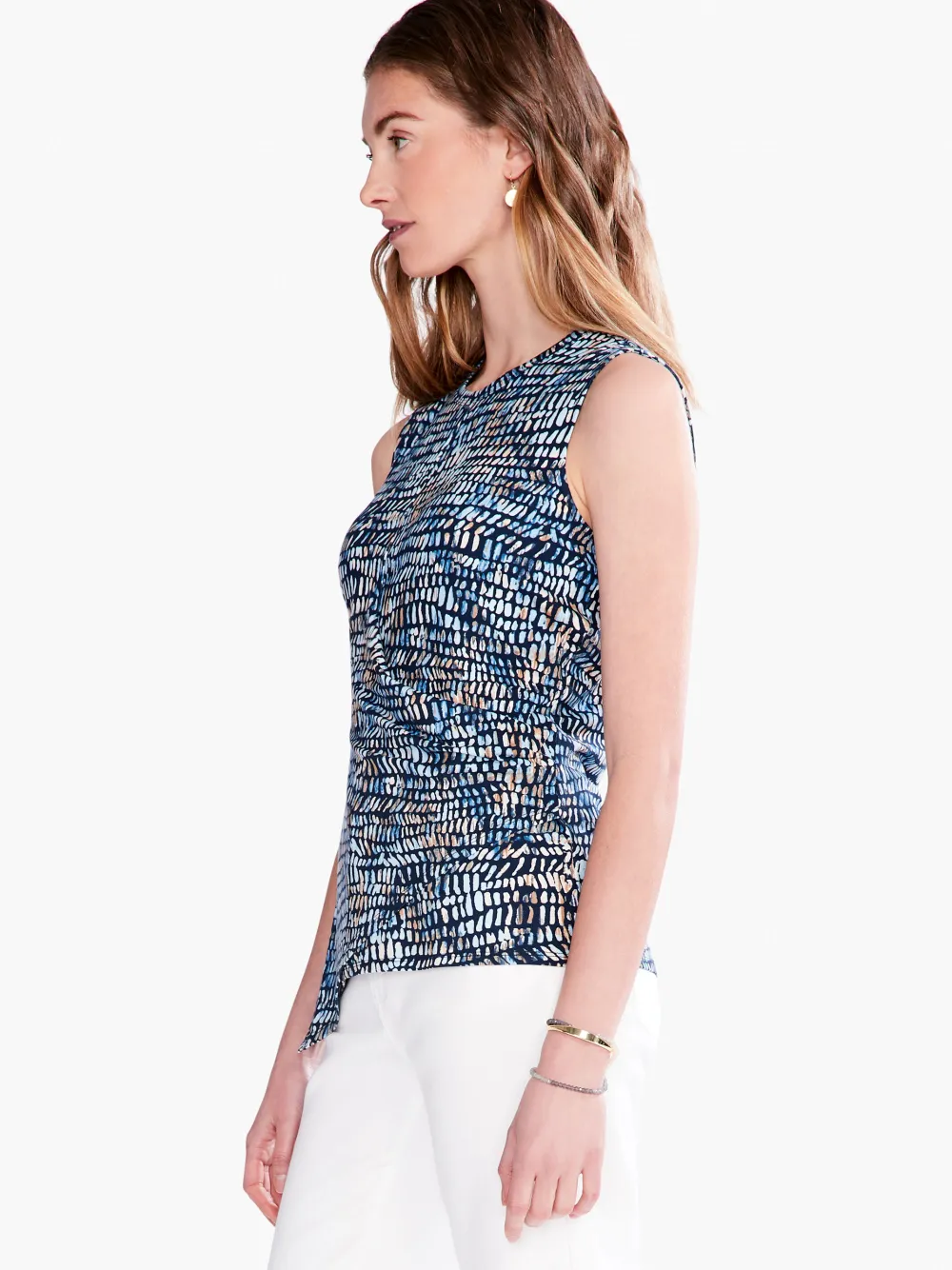 Cheap NIC+ZOE Water Drops Tank Blue Multi