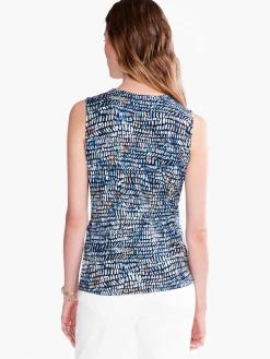 Cheap NIC+ZOE Water Drops Tank Blue Multi