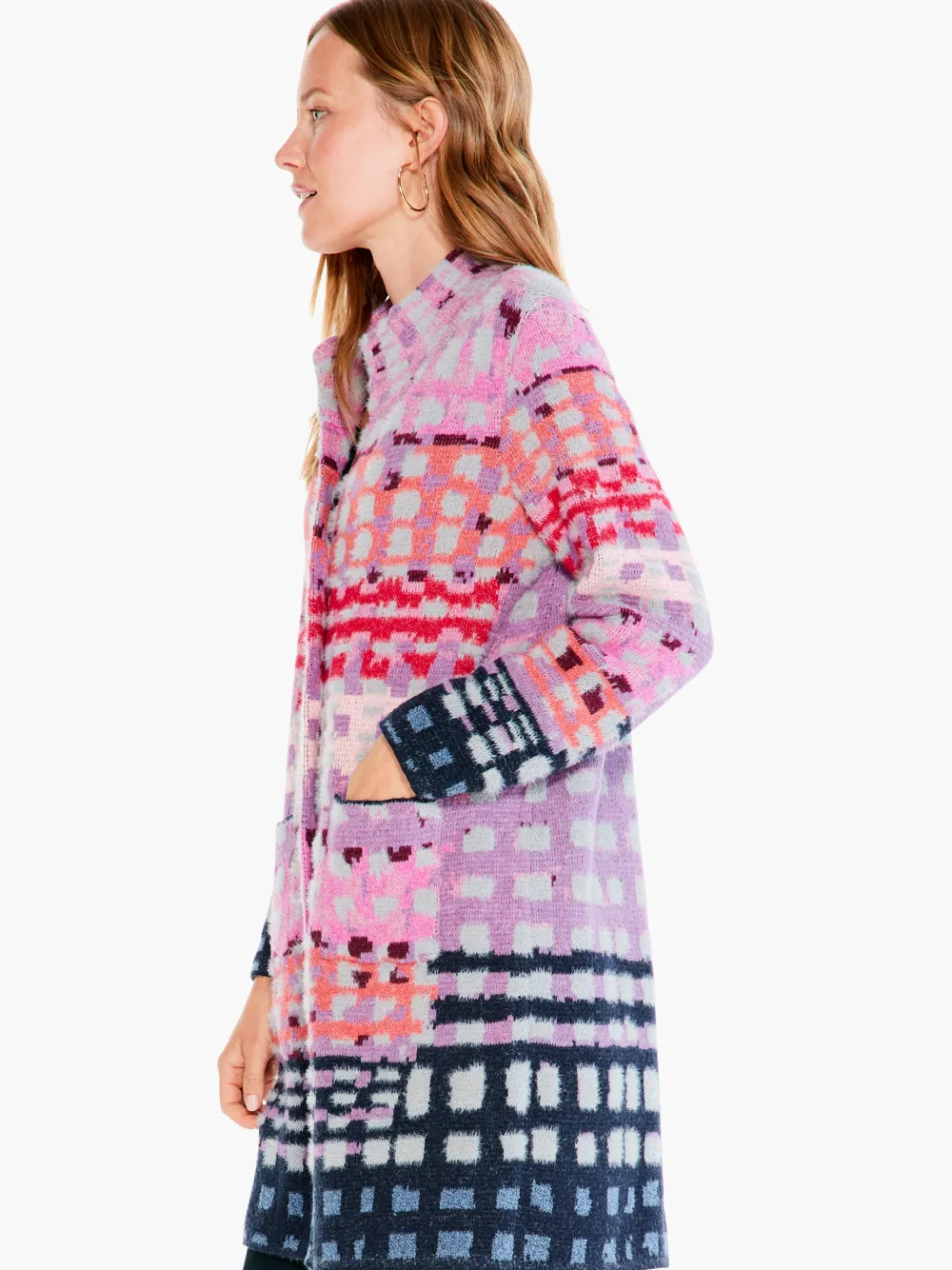Cheap NIC+ZOE Winter Heat Coat Pink Multi