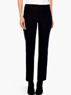 Store NIC+ZOE Wonderstretch Pocket Straight Leg Pant Black Onyx