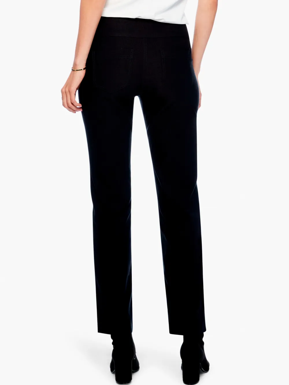 Store NIC+ZOE Wonderstretch Pocket Straight Leg Pant Black Onyx