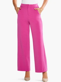 Sale NIC+ZOE Work It Wide Leg Pocket Trouser Orchid Petal