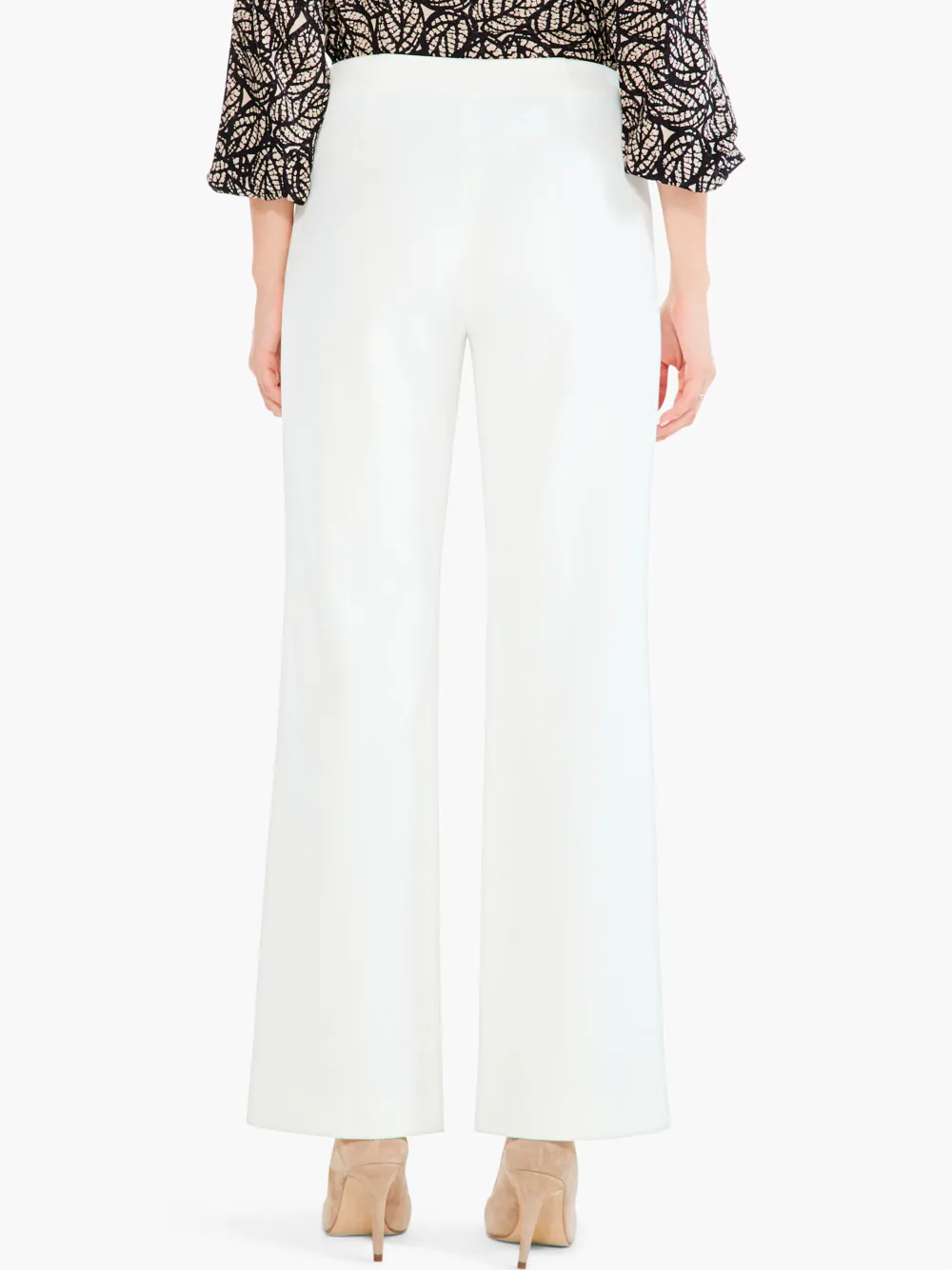 Sale NIC+ZOE Work It Wide-Leg Trouser Cream